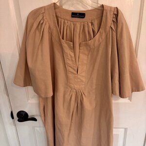 Finley Flutter Sleeve dress- Tuckernuck- Kacki